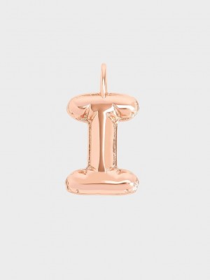Charles & Keith Alphabet 'I' Charm Rosa Gold | JPWS69523