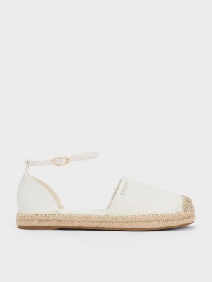 Charles & Keith Ankle-Riemen Espadrilles Flats Rosa | KPAD45378
