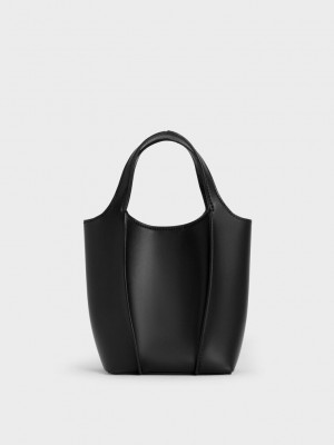 Charles & Keith Arlys Tote Bag Schwarz | GRZA05749