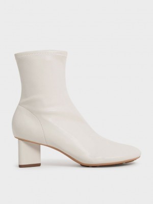 Charles & Keith Blade Heel Ankle Boots Rosa | JVGY39648