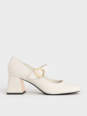 Charles & Keith Buckled Mary Jane Pumps Rosa | TDOJ43258