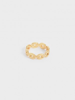 Charles & Keith Chain-Link Ring Gold | FDIV35098