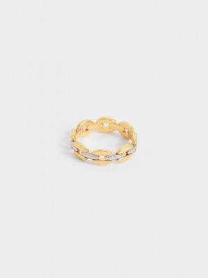 Charles & Keith Chain-Link Ring Mehrfarbig | ETQO15238