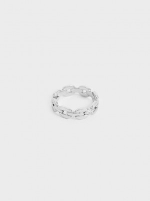 Charles & Keith Chain-Link Ring Silber | BAUX62198