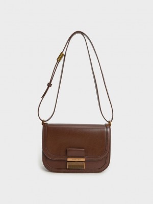 Charles & Keith Charlot Bag Dunkelbraun | RVBH31062