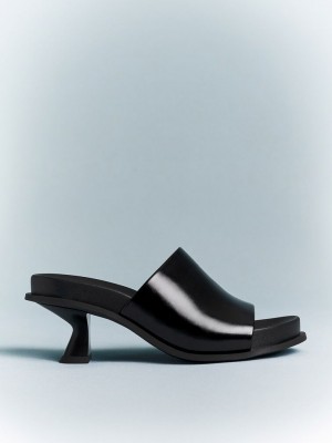 Charles & Keith Clio Slant Heel Mules Schwarz | AFID25618