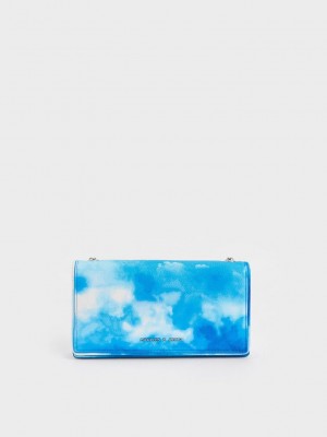 Charles & Keith Cloud-Print Gesteppt Pouch Mehrfarbig | IUEM96148