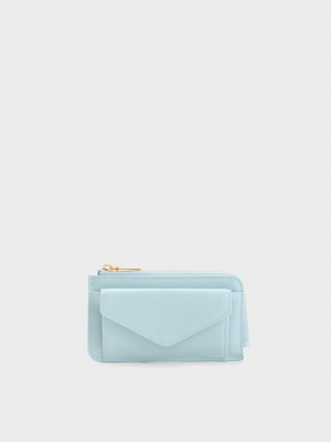 Charles & Keith Eudora Envelope Card Holder Blau | XCTF73519