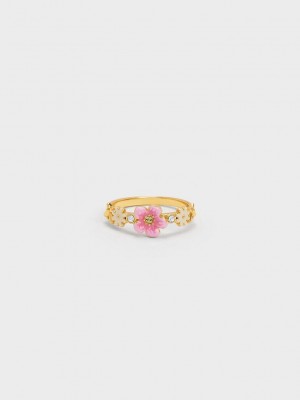 Charles & Keith Flower Ring Mehrfarbig | UMDZ90314