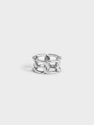 Charles & Keith Gabine Chain-Link Ring Silber | WRPV98630