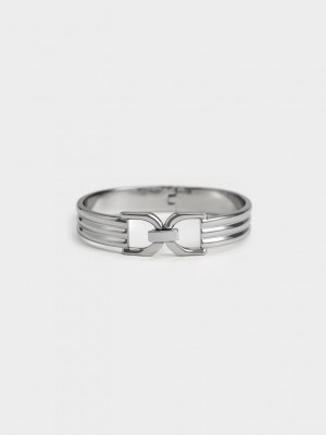 Charles & Keith Gabine Cuff Bracelet Silber | TWSB13948
