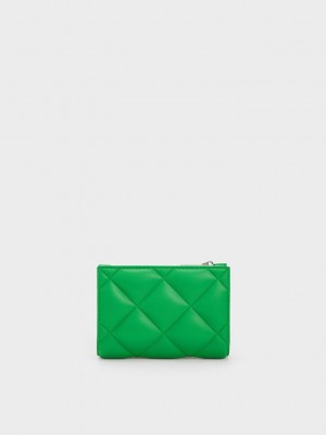 Charles & Keith Gemma Gesteppt Card Holder Grün | ALUR40792
