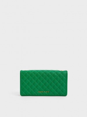 Charles & Keith Gesteppt Pouch Grün | NVZP62170