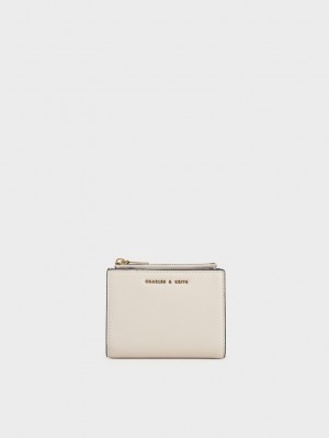 Charles & Keith Harmonee Top Zip Small Wallet Weiß | YKUE09721