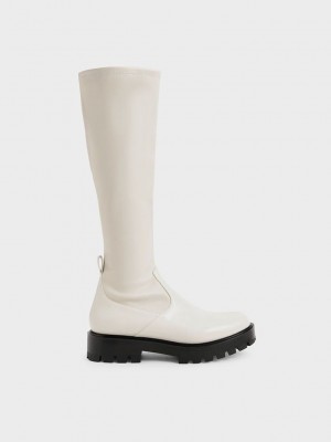 Charles & Keith Knee-High Boots Rosa | KIHQ17268