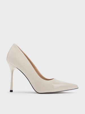 Charles & Keith Kyra Lack Leder Pumps Rosa | MCYV53672
