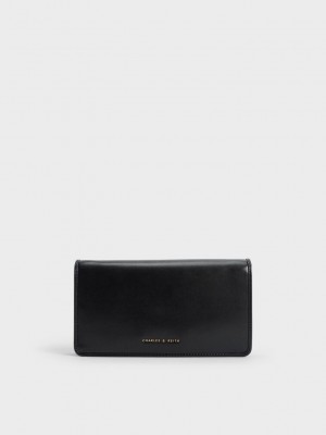 Charles & Keith Long Wallet Schwarz | HJUB59160