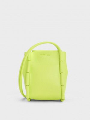 Charles & Keith Machina Rectangular Bag Gelb | YFEP45907