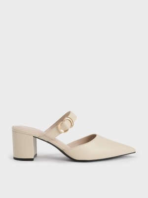 Charles & Keith Metallic Accent Pointed-Kappe Pumps Rosa | JCPF95738