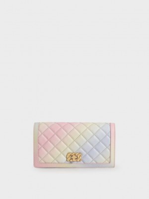 Charles & Keith Micaela Gesteppt Long Wallet Mehrfarbig | DGHC53214