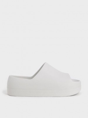 Charles & Keith Morgan Plattform Badelatschen Sandals Rosa | YQCT68172