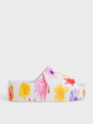 Charles & Keith Morgan Plattform Badelatschen Sandals Mehrfarbig | BAHS08136