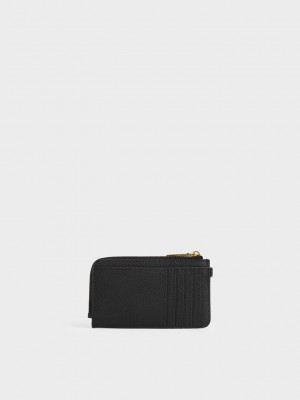 Charles & Keith Multi-Slot Wristlet Card Holder Schwarz | NJLW37062
