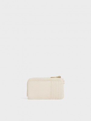 Charles & Keith Multi-Slot Wristlet Card Holder Weiß | GRCB43128