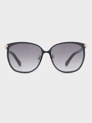 Charles & Keith Oversized Square Sunglasses Schwarz | HOZP75129