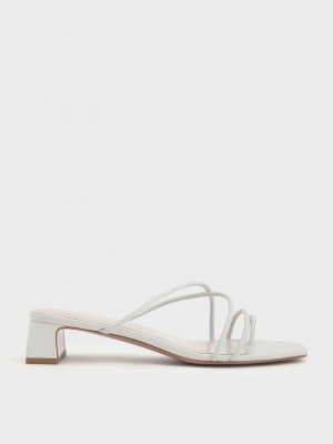 Charles & Keith Riemchen Kappe Ring Sandals Weiß | JHQS87920