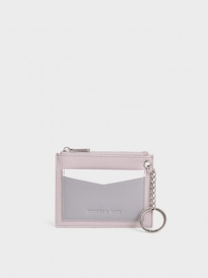 Charles & Keith Ring Detail Card Holder Lila | CGED28150