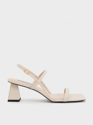 Charles & Keith Square-Kappe Riemchen Sandals Rosa | XSLG02653