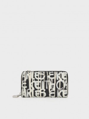 Charles & Keith Swing Graffiti-Print Long Wallet Mehrfarbig | FDTG03284