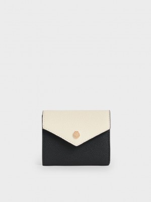 Charles & Keith Two-Tone Kurzes Envelope Wallet Mehrfarbig | ZKGC47596