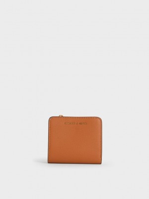 Charles & Keith Zip Around Card Holder Braun | DFYC24071